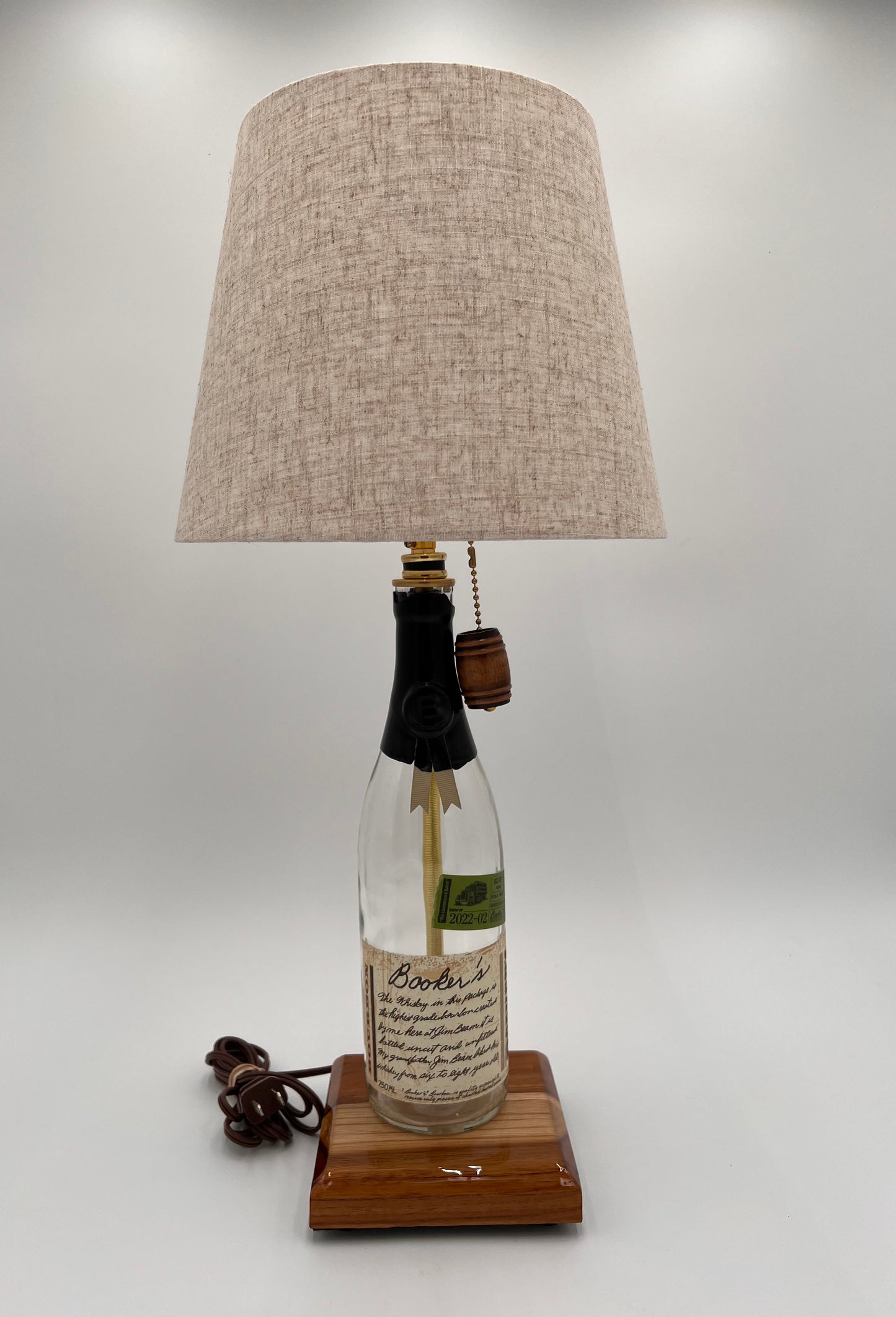 Bookers Bourbon Bottle Lamp