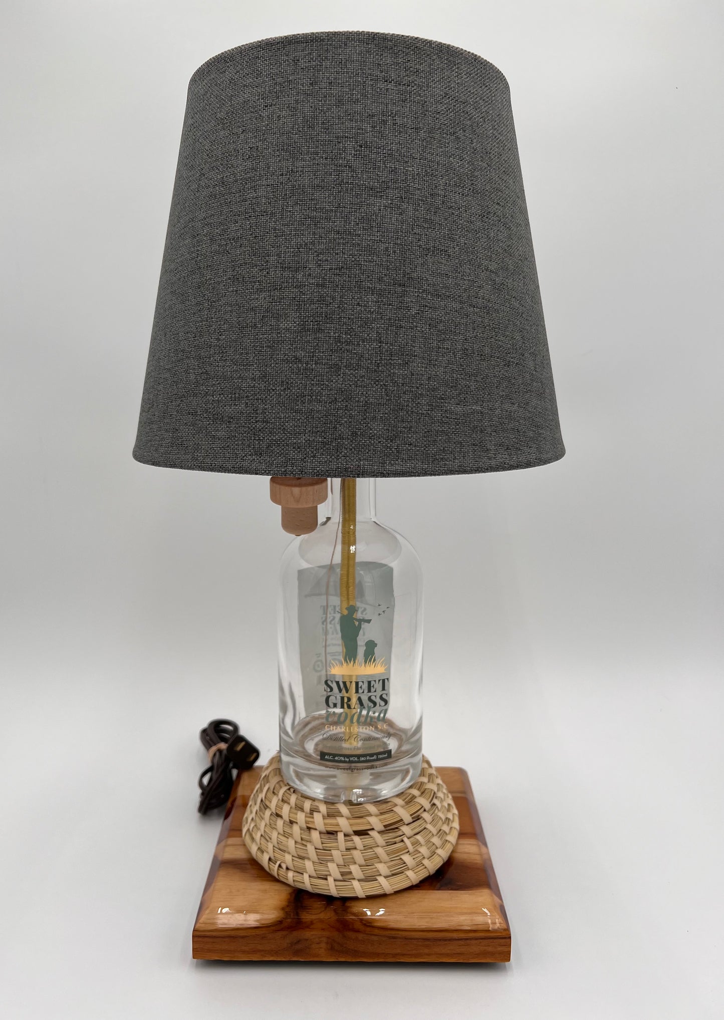 Sweet Grass Vodka Bottle Lamp