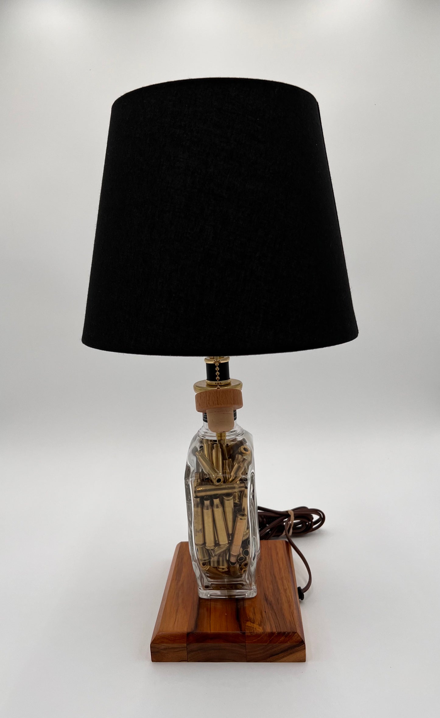 Winchester Spent Shell Filled Bourbon Bottle Lamp