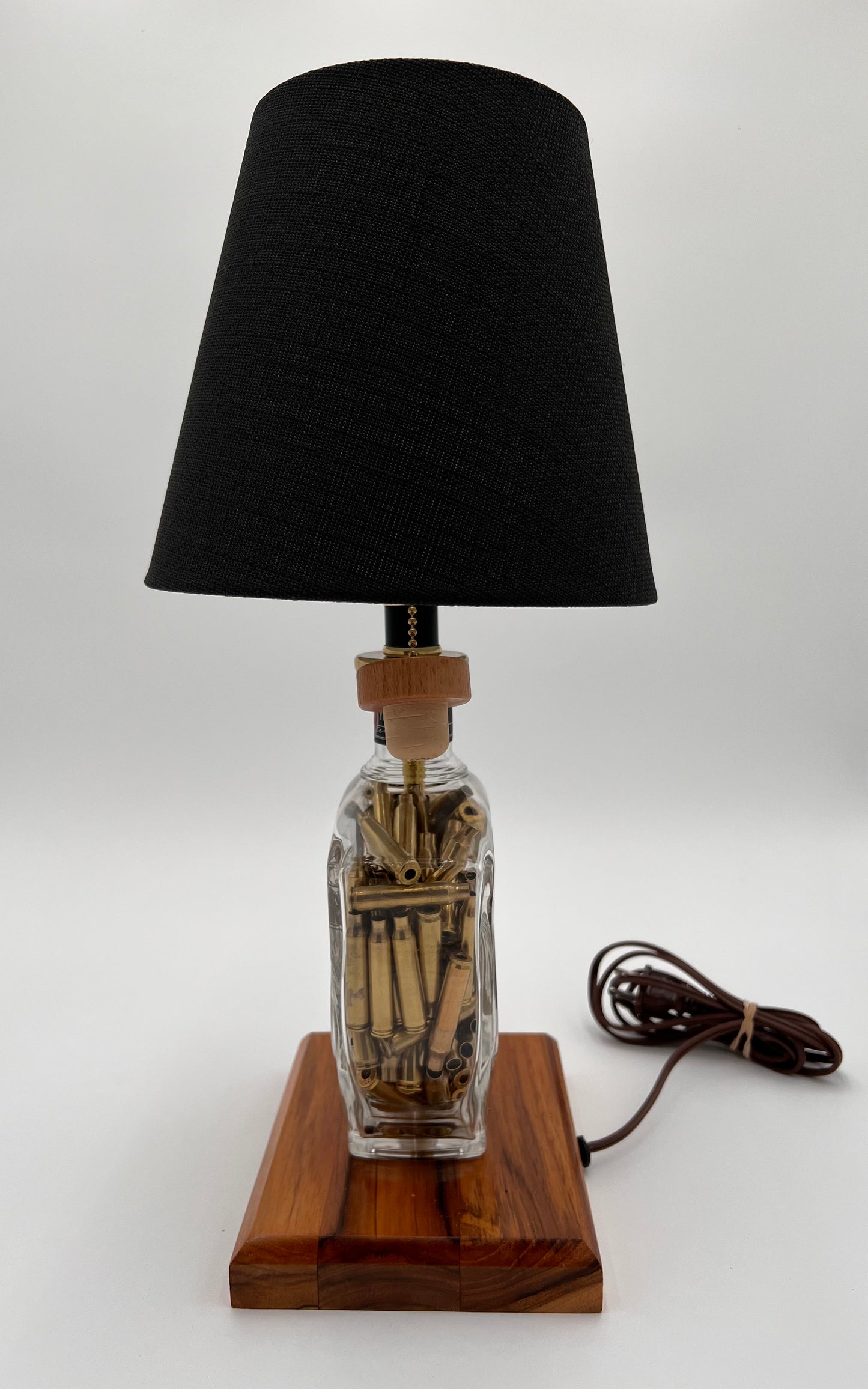 Winchester Spent Shell Filled Bourbon Bottle Lamp