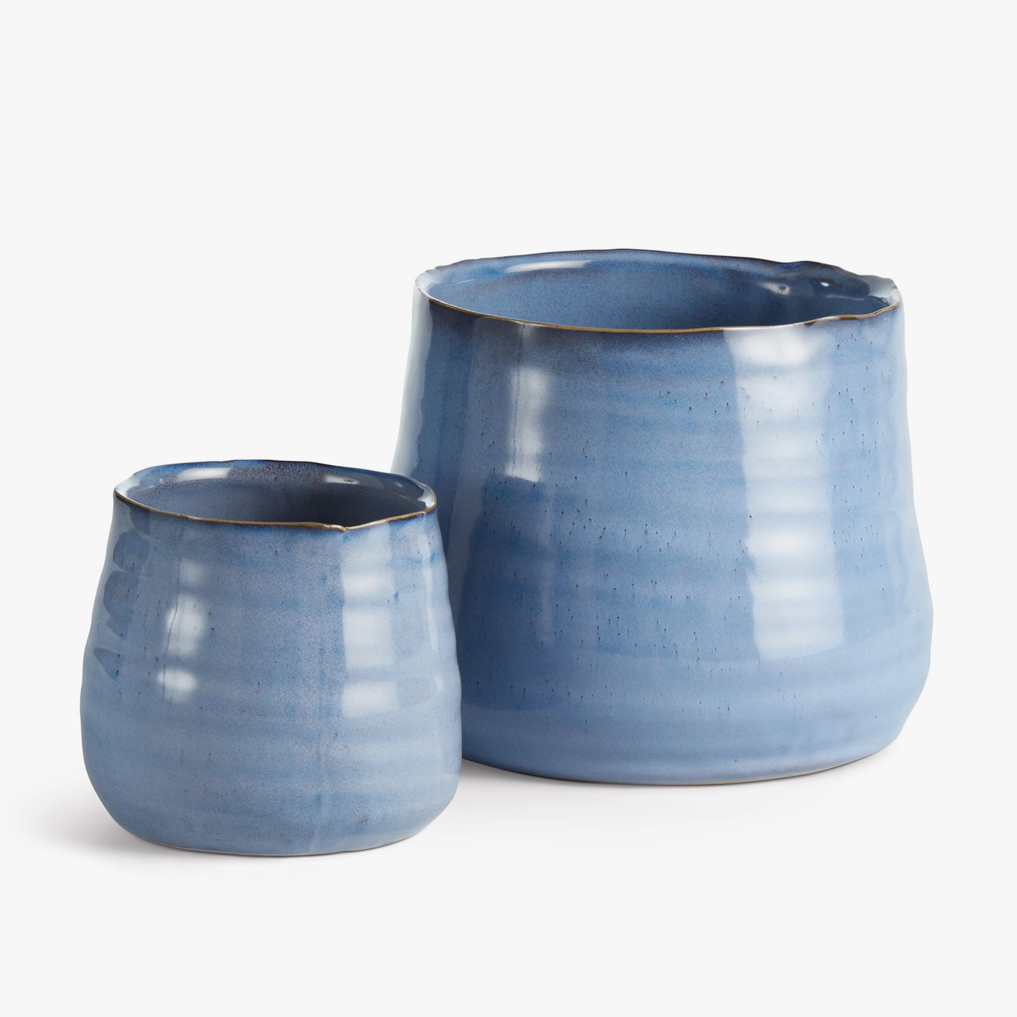 Olivia Blue Pots, Set of 2