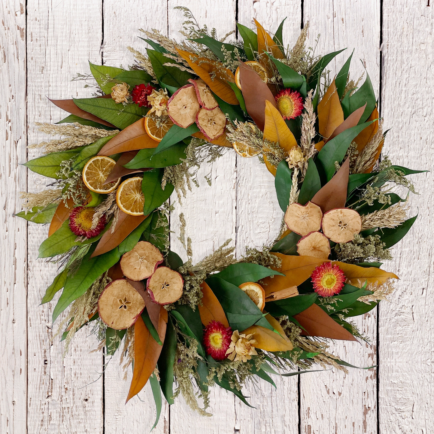 Rustic Harvest Fruit Wreath