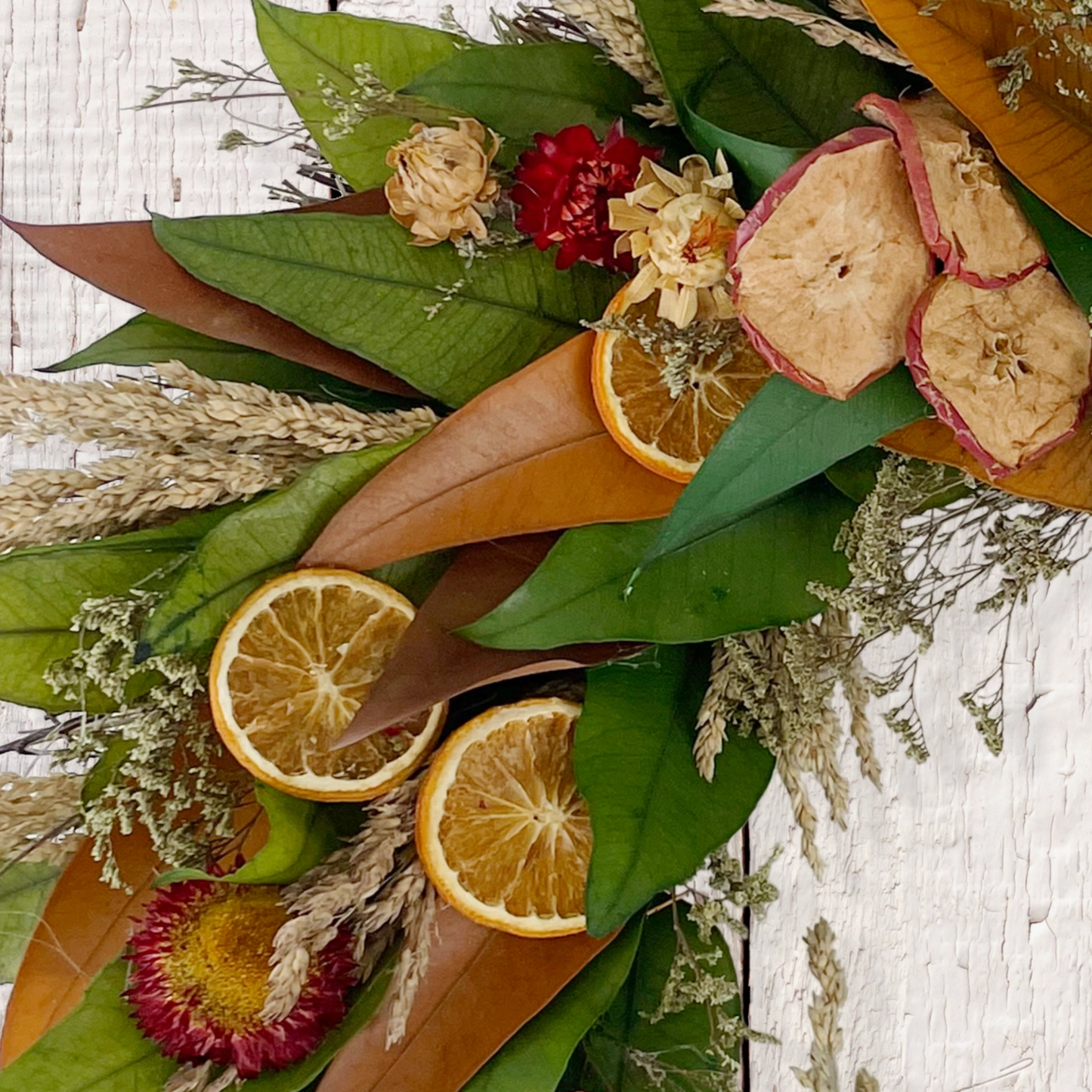 Rustic Harvest Fruit Wreath