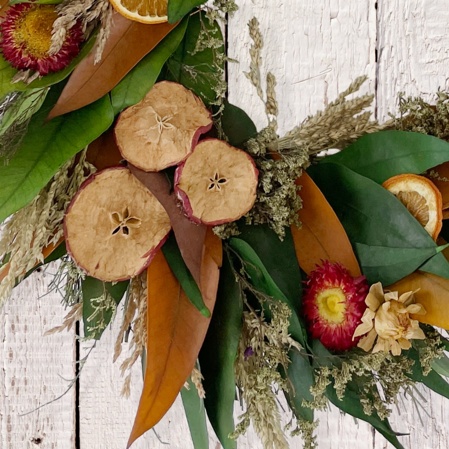 Rustic Harvest Fruit Wreath