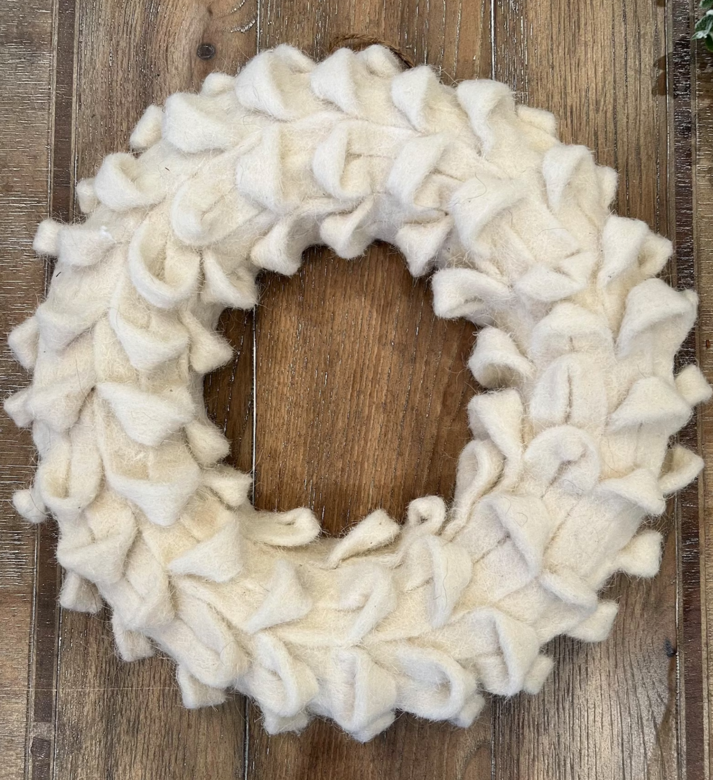 Felted Soft Touch Winter Wreath