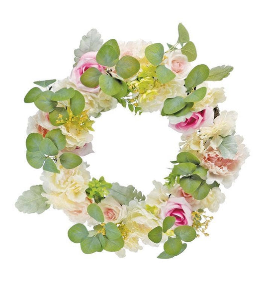 Julia Rose & Peony Wreath