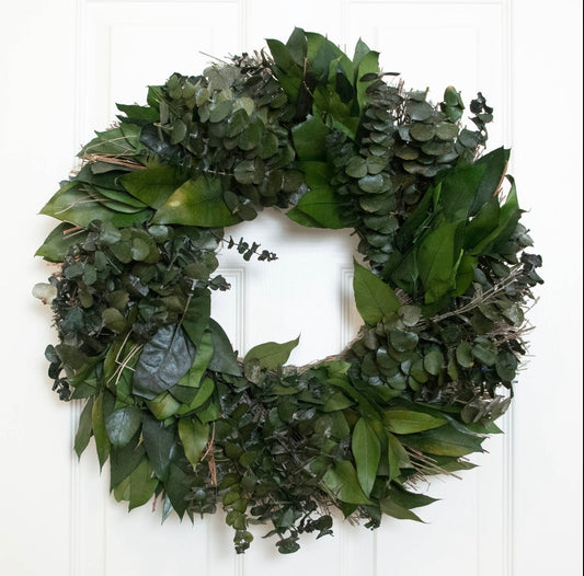 Cottage Greenery Wreath